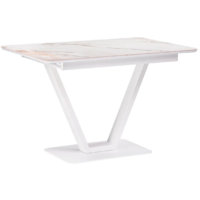 Woodville Бугун 120-160х80х77 / 532390 (белый мрамор с прожилками/белый) Image #1