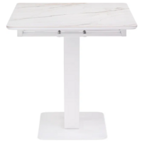 Woodville Бугун 120-160х80х77 / 532390 (белый мрамор с прожилками/белый) Image #4