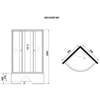 Niagara Eco E80/40/MT/BK 80х80х195 Image #11
