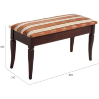 Мебелик Вивальди М с ящиком (средне-коричневый/полоса коричневая) Image #10