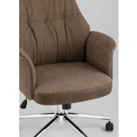 TopChairs Neoma (коричневая экокожа/ткань) Image #8