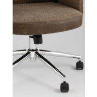 TopChairs Neoma (коричневая экокожа/ткань) Image #6