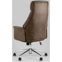 TopChairs Neoma (коричневая экокожа/ткань) Image #4