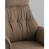 TopChairs Neoma (коричневая экокожа/ткань) Image #9