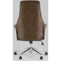 TopChairs Neoma (коричневая экокожа/ткань) Image #5