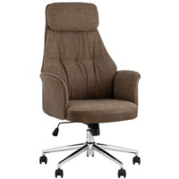 TopChairs Neoma (коричневая экокожа/ткань)