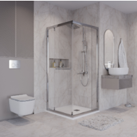 Niagara NG-6635-34 100x100x195 (хром/прозрачное стекло) Image #2