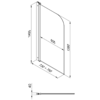 Triton Соло 75x140 (прозрачное стекло) Image #9