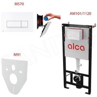Alcaplast AM101/1120+M570+M91 (кнопка белая) Image #5