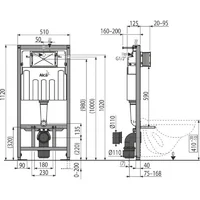 Alcaplast AM101/1120+M570+M91 (кнопка белая) Image #4