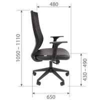 CHAIRMAN 500LT (экокожа черный/TW-01 черный Б/П) Image #3