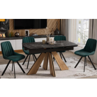 Трия Палмер Тип 1 (черный муар/дуб галифакс нат/керамика матовая черный мрамор) Image #9