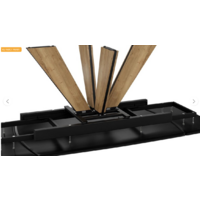 Трия Палмер Тип 1 (черный муар/дуб галифакс нат/керамика матовая черный мрамор) Image #7