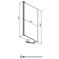 Triton Соло-Блэк 75x140 (прозрачное стекло) Image #6
