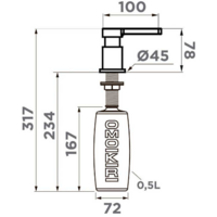 Omoikiri OM-05 GM вороненая сталь 4995080 Image #2