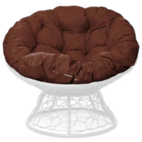 M-Group Папасан / 12020115 (белый ротанг/какао подушка) Image #1