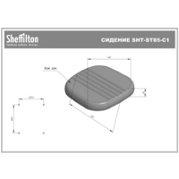 Sheffilton SHT-DS280 (серый мрамор/дымчатый/черный) Image #8