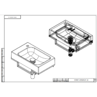 Belux Темпо-1 HR1240 L (черный, с каркасом, сифоном, донным клапаном) Image #11