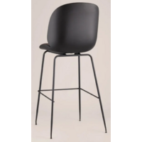 Stool Group Турин со спинкой / 9329C (экокожа коричневый/черные ножки) Image #4