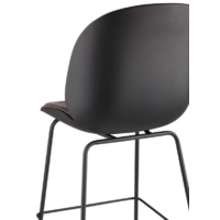 Stool Group Турин со спинкой / 9329C (экокожа коричневый/черные ножки) Image #5