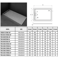 WeltWasser TRS 10090 Stone-BL (с сифоном) Image #2