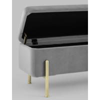 Stool Group Болейн с ящиком / 20A544VF-MOMO-38 (велюр серый)