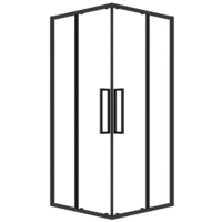 Grossman Cosmo 90x90x195 / 300.K33.02.9090.21.00 (черный матовый/прозрачное стекло) Image #1