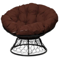 M-Group Папасан / 12020415 (черный ротанг/какао подушка)