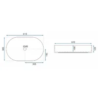 Rea Nadia 60 Black Marble Shiny U0539 Image #6