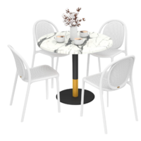 Sheffilton SHT-DS307 (белый/белый мрамор/черный муар)