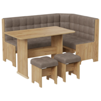 Трия Флорида (дуб крафт золотой/микровелюр Wellmart Latte) Image #2