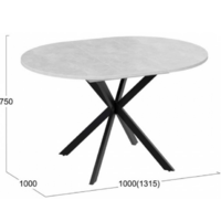 Трия Мэдисон раздвижной Тип 1 / 268259 (черный муар/ателье светлый) Image #3