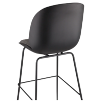 Stool Group Турин со спинкой / 9329C (экокожа серый/черные ножки) Image #6