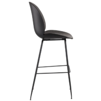 Stool Group Турин со спинкой / 9329C (экокожа серый/черные ножки) Image #5