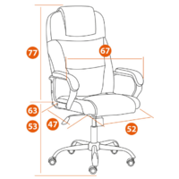 TetChair Bergamo кожзам (хром/белый 36-01) Image #15