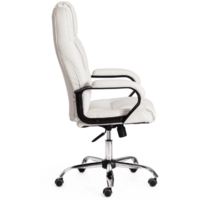 TetChair Bergamo кожзам (хром/белый 36-01) Image #2