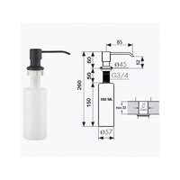 Wisent WGS-35050BD/GER013 (с сифоном, дозатором и коландером) Image #8