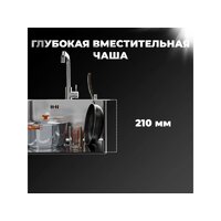 Wisent WGS-35050BD/GER013 (с сифоном, дозатором и коландером) Image #16