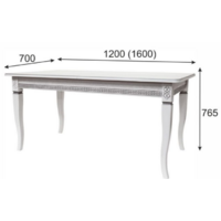 Мебелик Фидея 3 (белый/серебристый) Image #3