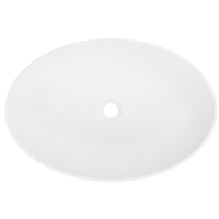 Belux Джаз 610 Эллипс (18, белый матовый/Solid Surface)