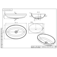 Belux Джаз 610 Эллипс (18, белый матовый/Solid Surface) Image #3