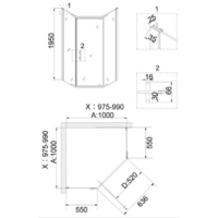 Niagara NG-6834-08 100x100x195 (черный) Image #4