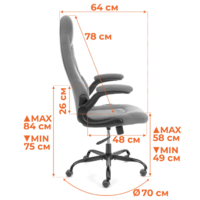 TetChair Bazuka metalBL (велюр, синий, 32) Image #13