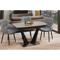 Трия Трэвис Тип 1 раздвижной (черный муар/керамика матовая/серый мрамор) Image #7