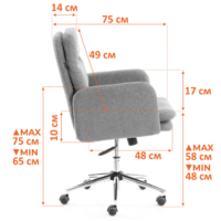 TetChair Dover (хром/букле/олива) Image #13