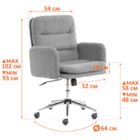 TetChair Dover (хром/букле/олива) Image #12