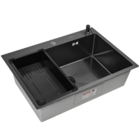 ARFEKA ECO AR мойка 700*500, коландер G, дозатор BLACK DECOR Image #1