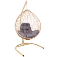 M-Group Капля Home / 11830509 (бежевый ротанг/пепел подушка)