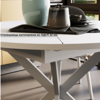 Трия Мэдисон раздвижной тип 1 (белый муар/белый) Image #9