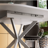 Трия Мэдисон раздвижной тип 1 (белый муар/белый) Image #6